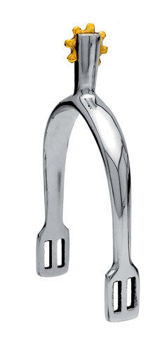 Espuela Inglesa Sefton Hombre Punta Gruesa Inoxidable con Ruleta (Par) 30mm-