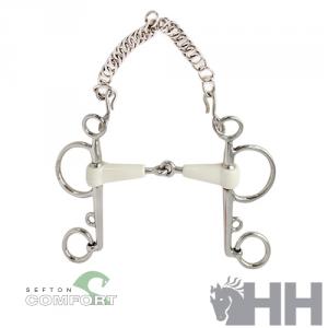 Bocado Sefton Comfort Pelham Articulado - 13.5 cm