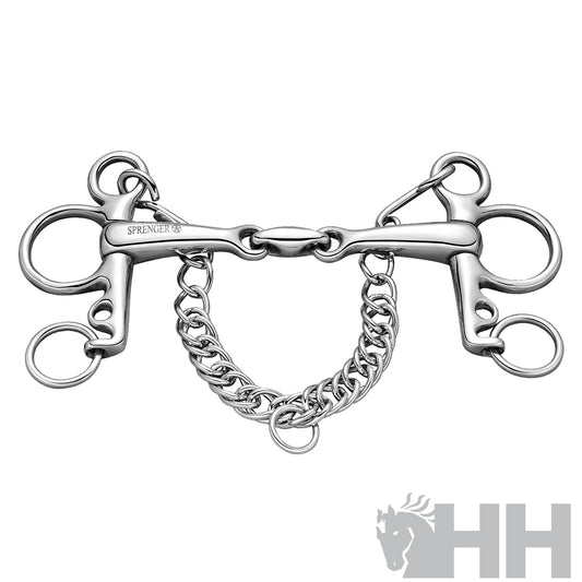Freno Pelham Sprenger Pata 4.5cm Articulado Doble 12.5cm