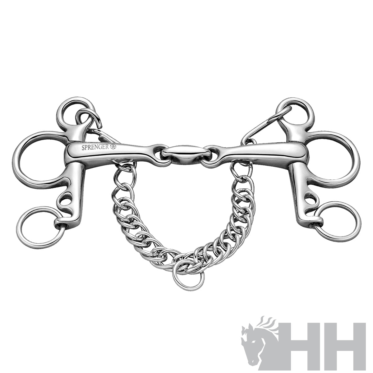 Freno Pelham Sprenger Pata 4.5cm Articulado Doble 13.5cm