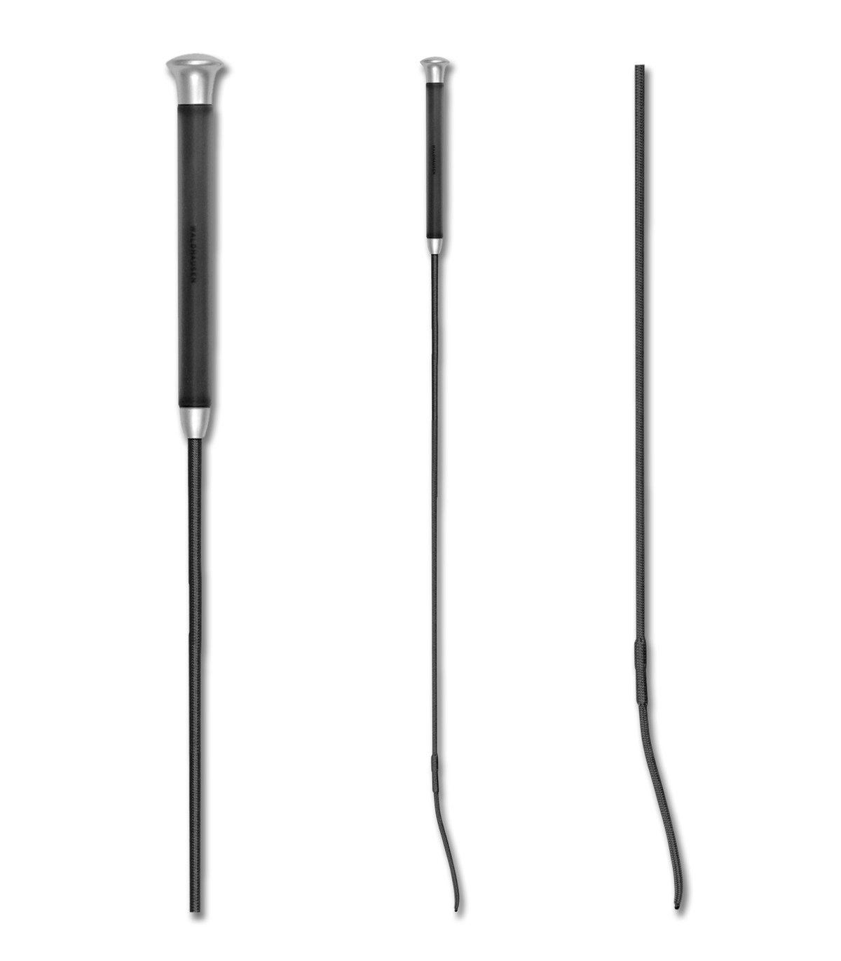 Fusta De Adiestramiento Con Agarrador Gel de 120" - Negro -