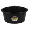 Comedero de Hule Color Negro de 6.5 Gal. Con Argollas - 6.5 Galones - Con Argollas - Con Argollas