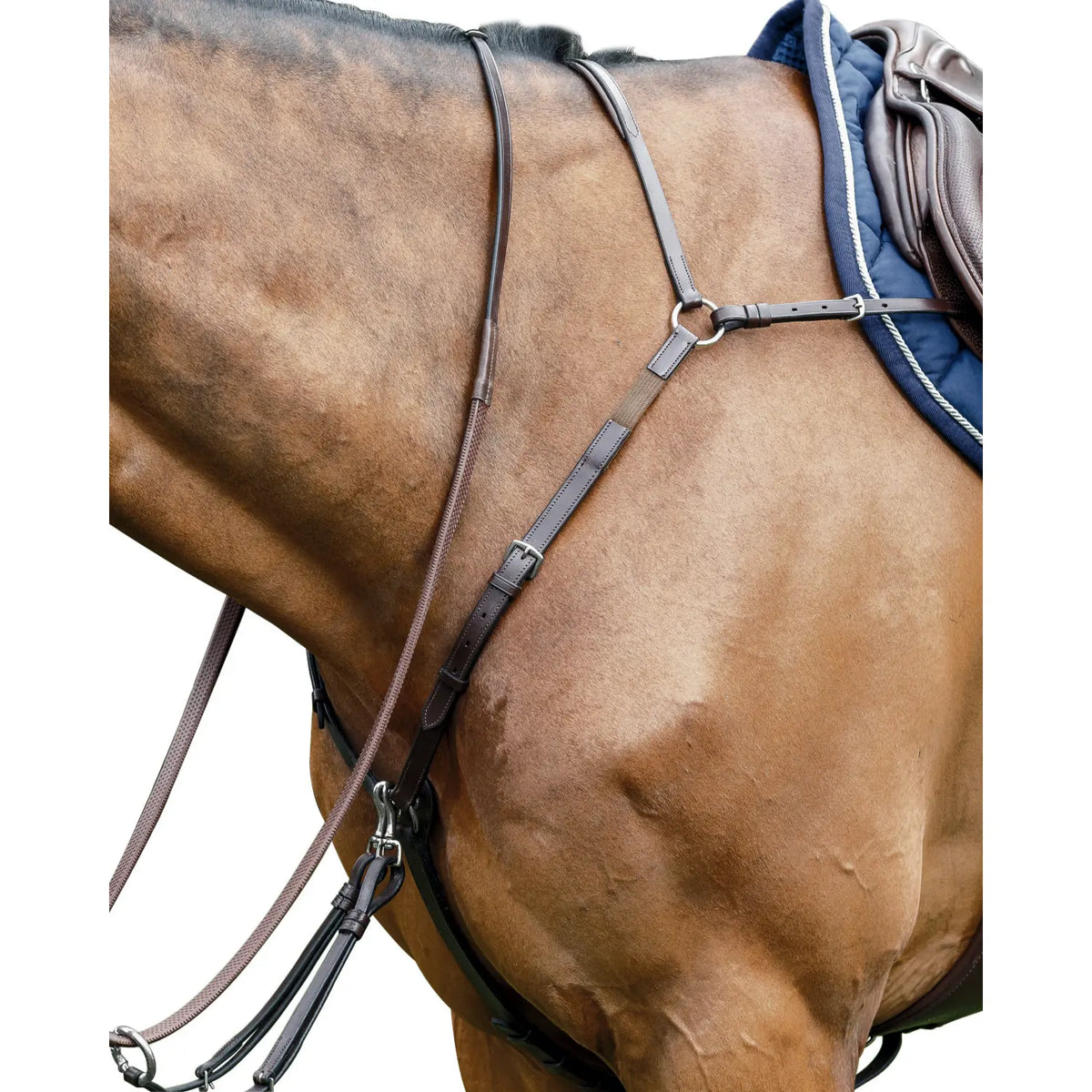 Pechera Con Martingala Prestige Special Color Tabacco
