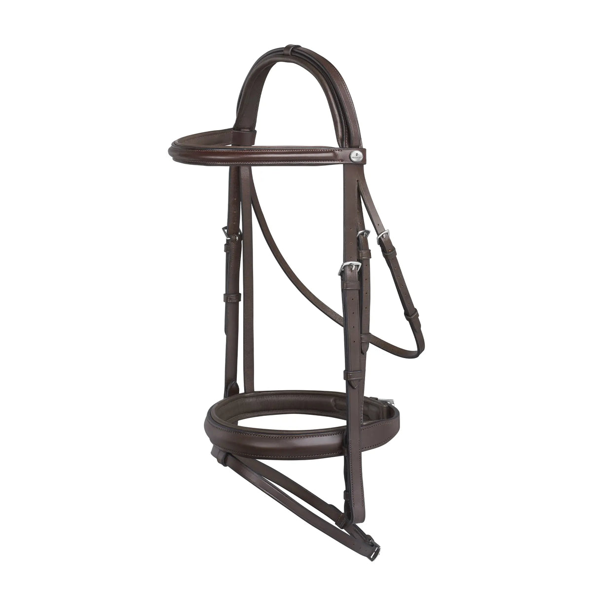 Cabezada Prestige De Triple Forro de Cuero Full Tabaco