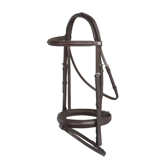 Cabezada Prestige De Triple Forro de Cuero Full Tabaco