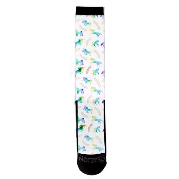 Medias Para Niños FootZees Ovation - 7-10 - Rainbow Unicors - Rainbow Unicors