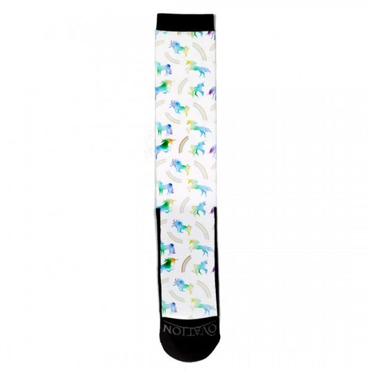 Medias Para Niños FootZees Ovation - 7-10 - Rainbow Unicors - Rainbow Unicors