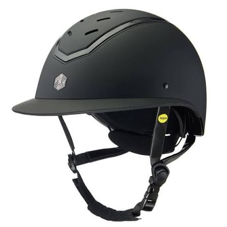 Casco Charles Owen Kylo Negro Matte/Marco Brillante - M