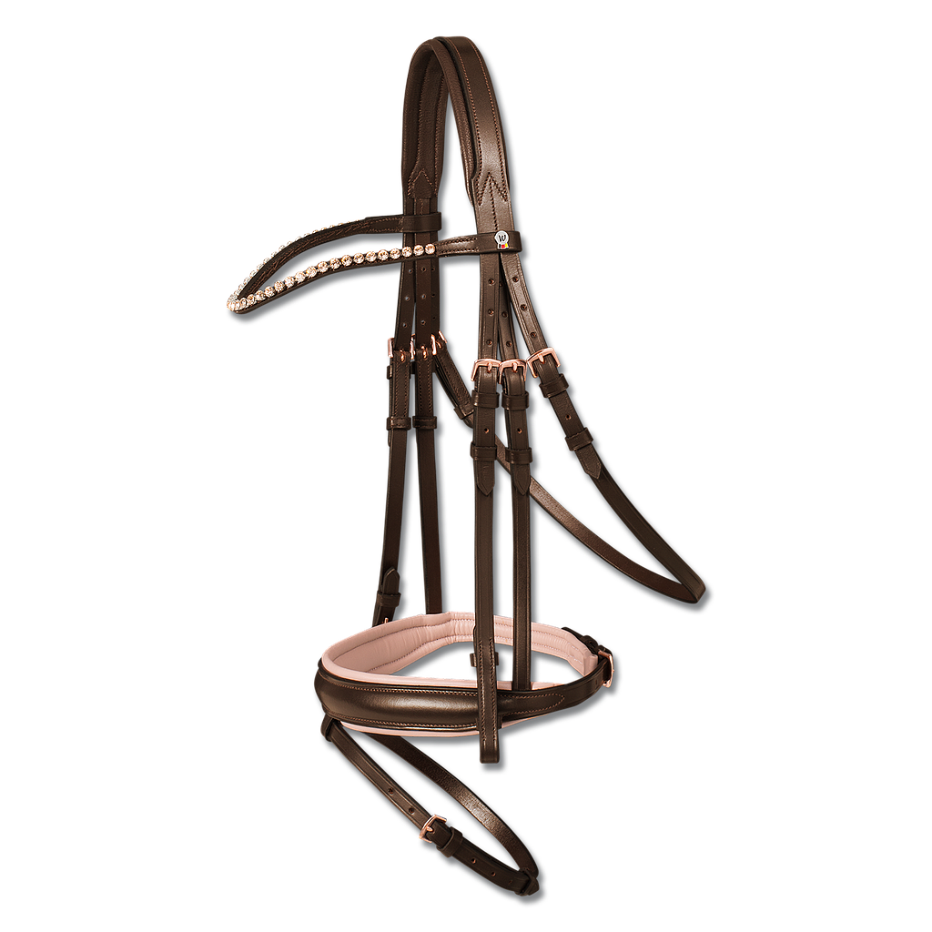 Cabezada X-Line - Full - Rose/Brown