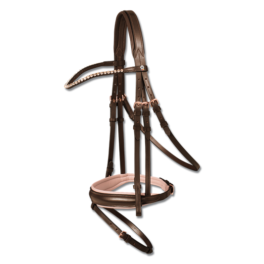 Cabezada X-Line - Full - Rose/Brown
