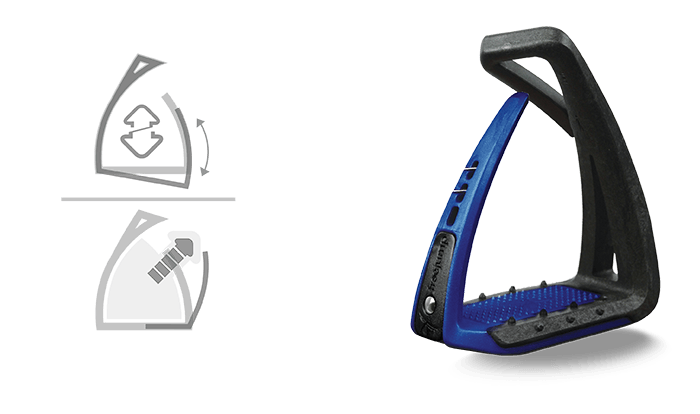 Estribos Freejump Soft Up Lite - Negro/Azul - Negro/Azul