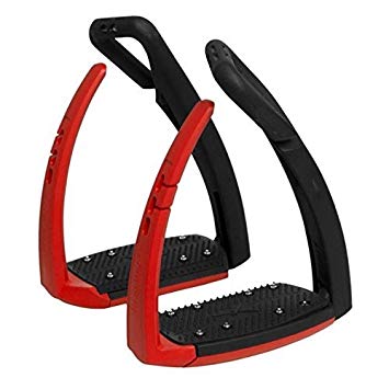 Estribos Soft Up Pro + - Negro/Rojo - Negro/Rojo