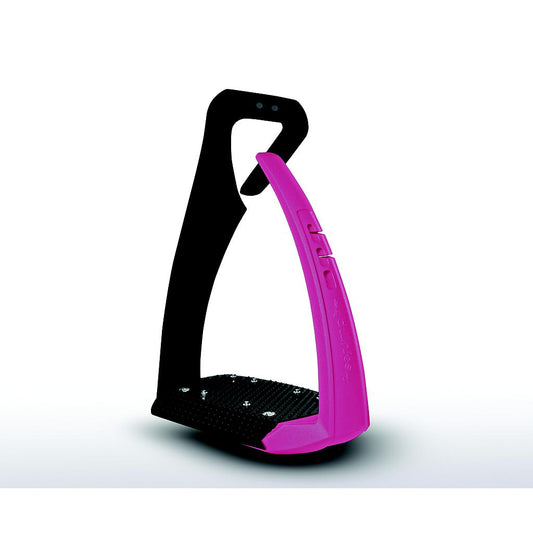 Estribos Soft Up Pro + - Negro/Rosado - Negro/Rosado